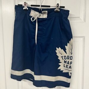 Free with bundle! Toronto Maple Leafs Swim Trunks Mens Large Blue NHL Shorts